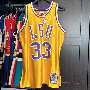 Shaquille O'Neal LSU Tigers Mitchell & Ness 1990-91 Authentic NCAA Jersey Gold
